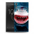 Дизайнерский пластиковый чехол для Sony Xperia XZs Акулы