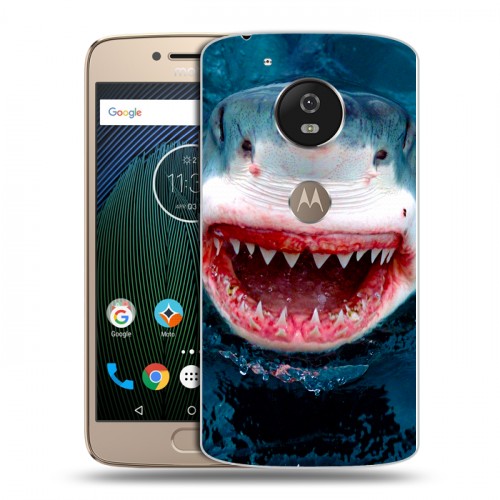 Дизайнерский силиконовый чехол для Motorola Moto G5s Акулы