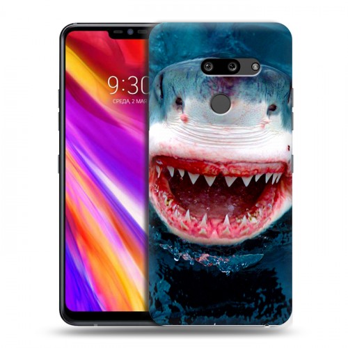 Дизайнерский пластиковый чехол для LG G8 ThinQ Акулы