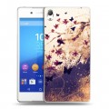 Дизайнерский пластиковый чехол для Sony Xperia Z3+ Цветочные мазки