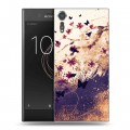 Дизайнерский пластиковый чехол для Sony Xperia XZs Цветочные мазки