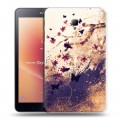 Дизайнерский силиконовый чехол для Samsung Galaxy Tab A 8.0 (2017) Цветочные мазки