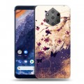 Дизайнерский силиконовый чехол для Nokia 9 PureView Цветочные мазки