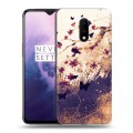 Дизайнерский пластиковый чехол для OnePlus 7 Цветочные мазки