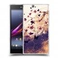 Дизайнерский пластиковый чехол для Sony Xperia Z Ultra  Цветочные мазки