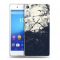 Дизайнерский пластиковый чехол для Sony Xperia Z3+ Цветочные мазки