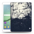 Дизайнерский силиконовый чехол для Samsung Galaxy Tab S2 9.7 Цветочные мазки
