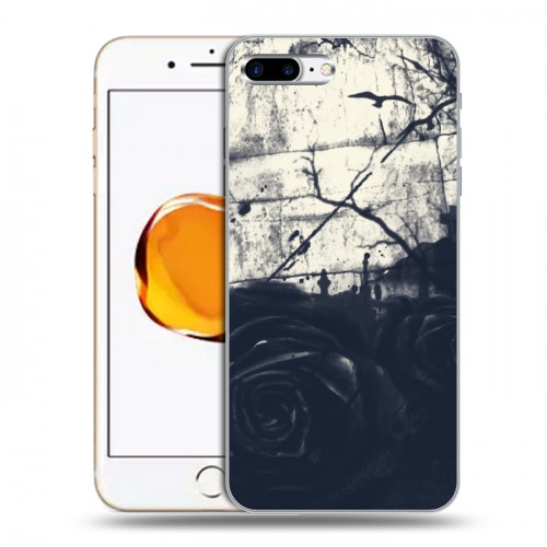 Дизайнерский силиконовый чехол для Iphone 7 Plus / 8 Plus Цветочные мазки