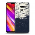 Дизайнерский пластиковый чехол для LG G8 ThinQ Цветочные мазки