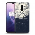 Дизайнерский пластиковый чехол для OnePlus 7 Цветочные мазки