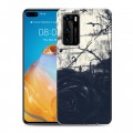 Дизайнерский пластиковый чехол для Huawei P40 Цветочные мазки