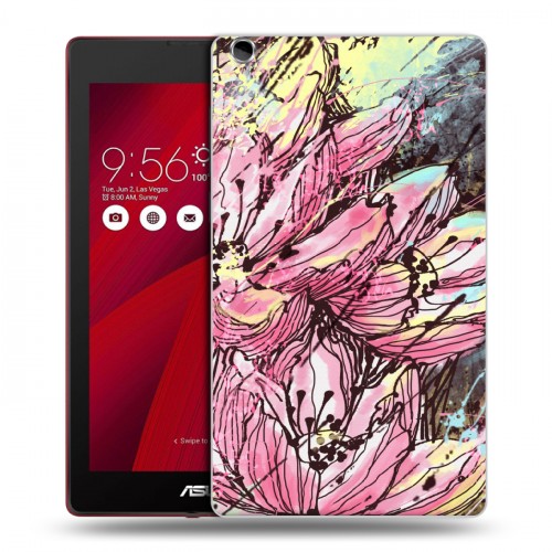 Дизайнерский силиконовый чехол для ASUS ZenPad C 7.0 Цветочные мазки