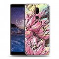 Дизайнерский пластиковый чехол для Nokia 7 Plus Цветочные мазки