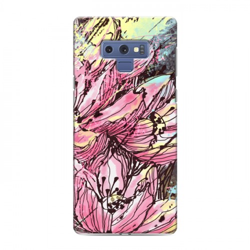 Дизайнерский силиконовый чехол для Samsung Galaxy Note 9 Цветочные мазки