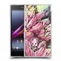 Дизайнерский пластиковый чехол для Sony Xperia Z Ultra  Цветочные мазки