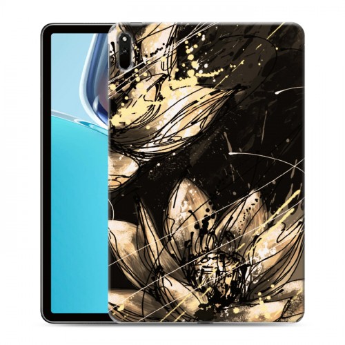 Дизайнерский силиконовый чехол для Huawei MatePad 11 (2021) Цветочные мазки