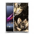 Дизайнерский пластиковый чехол для Sony Xperia Z Ultra  Цветочные мазки