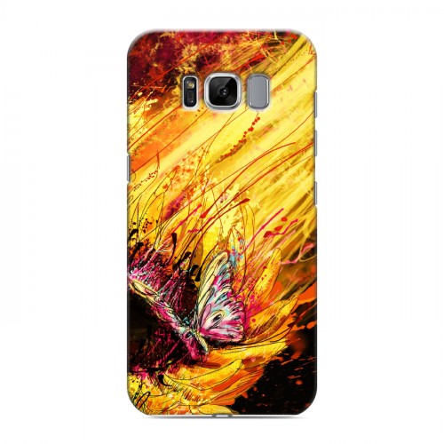 Дизайнерский силиконовый чехол для Samsung Galaxy S8 Цветочные мазки