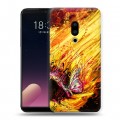 Дизайнерский пластиковый чехол для Meizu 15 Plus Цветочные мазки