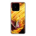 Дизайнерский силиконовый чехол для Xiaomi Poco C55 Цветочные мазки