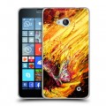 Дизайнерский пластиковый чехол для Microsoft Lumia 640 Цветочные мазки