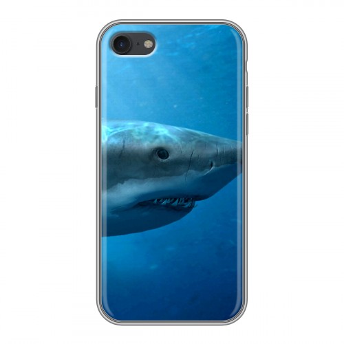 Дизайнерский силиконовый чехол для Iphone 7 Акулы