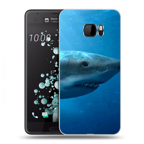 Дизайнерский пластиковый чехол для HTC U Ultra Акулы