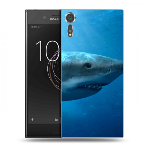 Дизайнерский пластиковый чехол для Sony Xperia XZs Акулы