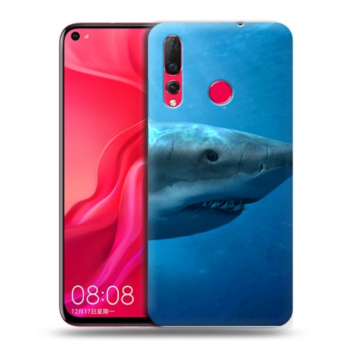 Дизайнерский пластиковый чехол для Huawei Nova 4 Акулы