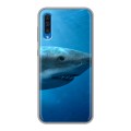 Дизайнерский силиконовый с усиленными углами чехол для Samsung Galaxy A50 Акулы