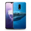 Дизайнерский пластиковый чехол для OnePlus 7 Акулы