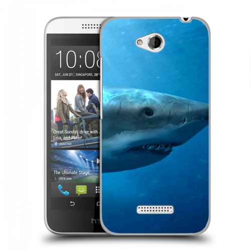 Дизайнерский пластиковый чехол для HTC Desire 616 Акулы