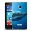 Дизайнерский пластиковый чехол для Microsoft Lumia 435 Акулы