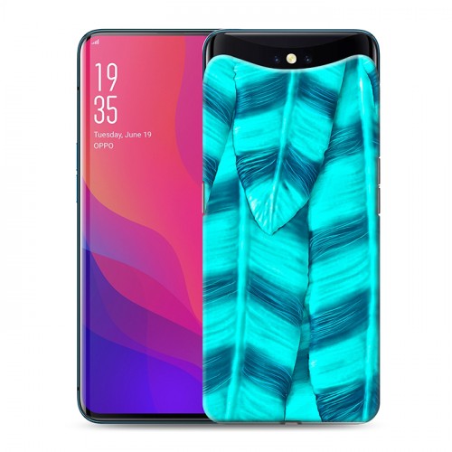 Дизайнерский силиконовый чехол для OPPO Find X Контрастные перья