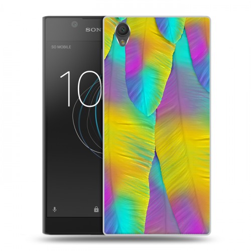 Дизайнерский пластиковый чехол для Sony Xperia L1 Контрастные перья