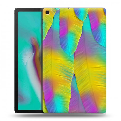 Дизайнерский силиконовый чехол для Samsung Galaxy Tab A 10.1 (2019) Контрастные перья