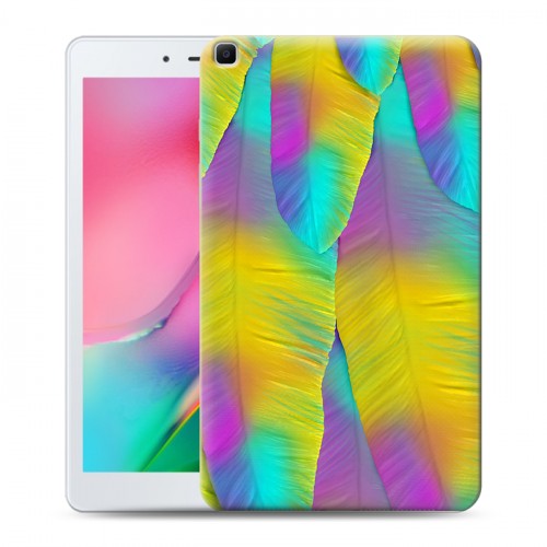 Дизайнерский силиконовый чехол для Samsung Galaxy Tab A 8.0 (2019) Контрастные перья