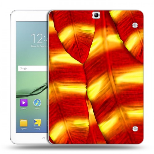 Дизайнерский силиконовый чехол для Samsung Galaxy Tab S2 9.7 Контрастные перья