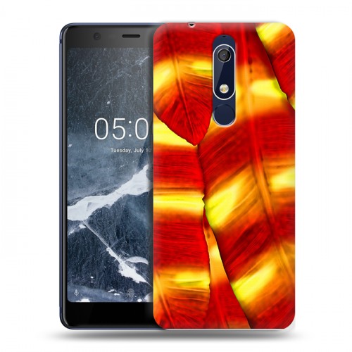 Дизайнерский пластиковый чехол для Nokia 5.1 Контрастные перья