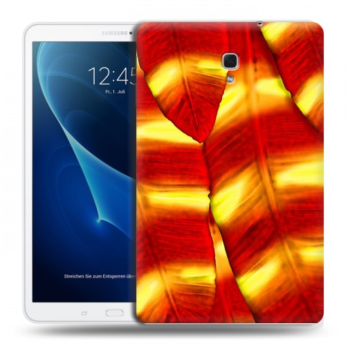 Дизайнерский силиконовый чехол для Samsung Galaxy Tab A 10.5 Контрастные перья