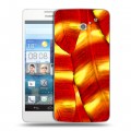 Дизайнерский пластиковый чехол для Huawei Ascend D2 Контрастные перья