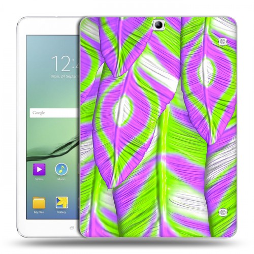 Дизайнерский силиконовый чехол для Samsung Galaxy Tab S2 9.7 Контрастные перья