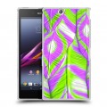 Дизайнерский пластиковый чехол для Sony Xperia Z Ultra  Контрастные перья