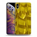 Дизайнерский силиконовый чехол для Iphone Xs Max Контрастные перья