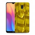 Дизайнерский силиконовый с усиленными углами чехол для Xiaomi RedMi 8A Контрастные перья