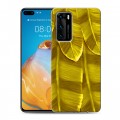 Дизайнерский силиконовый с усиленными углами чехол для Huawei P40 Контрастные перья