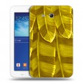 Дизайнерский силиконовый чехол для Samsung Galaxy Tab 3 Lite Контрастные перья