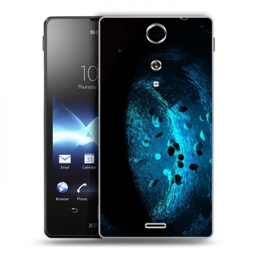 Дизайнерский пластиковый чехол для Sony Xperia TX Астероиды