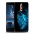 Дизайнерский пластиковый чехол для Nokia 8 Астероиды