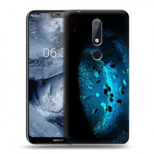 Дизайнерский пластиковый чехол для Nokia 6.1 Plus Астероиды